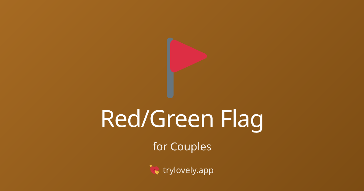 Red Flag or Green Flag Game for Couples | Relationship Game | Lovely