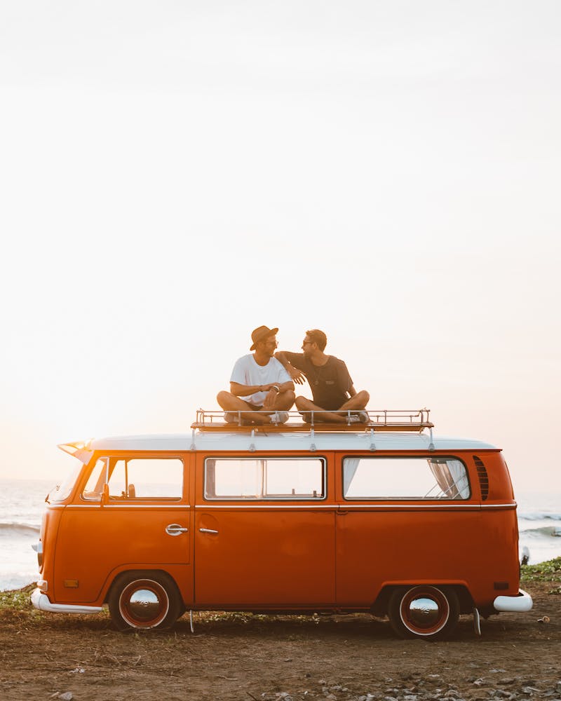 Couple staying connected through their phone